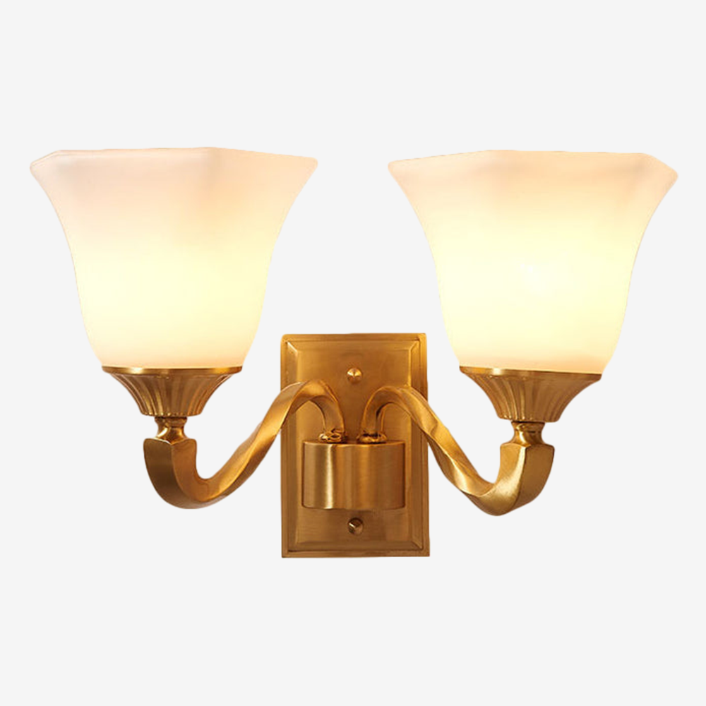 Vintage Brass Wall Sconce 1/2 Lights