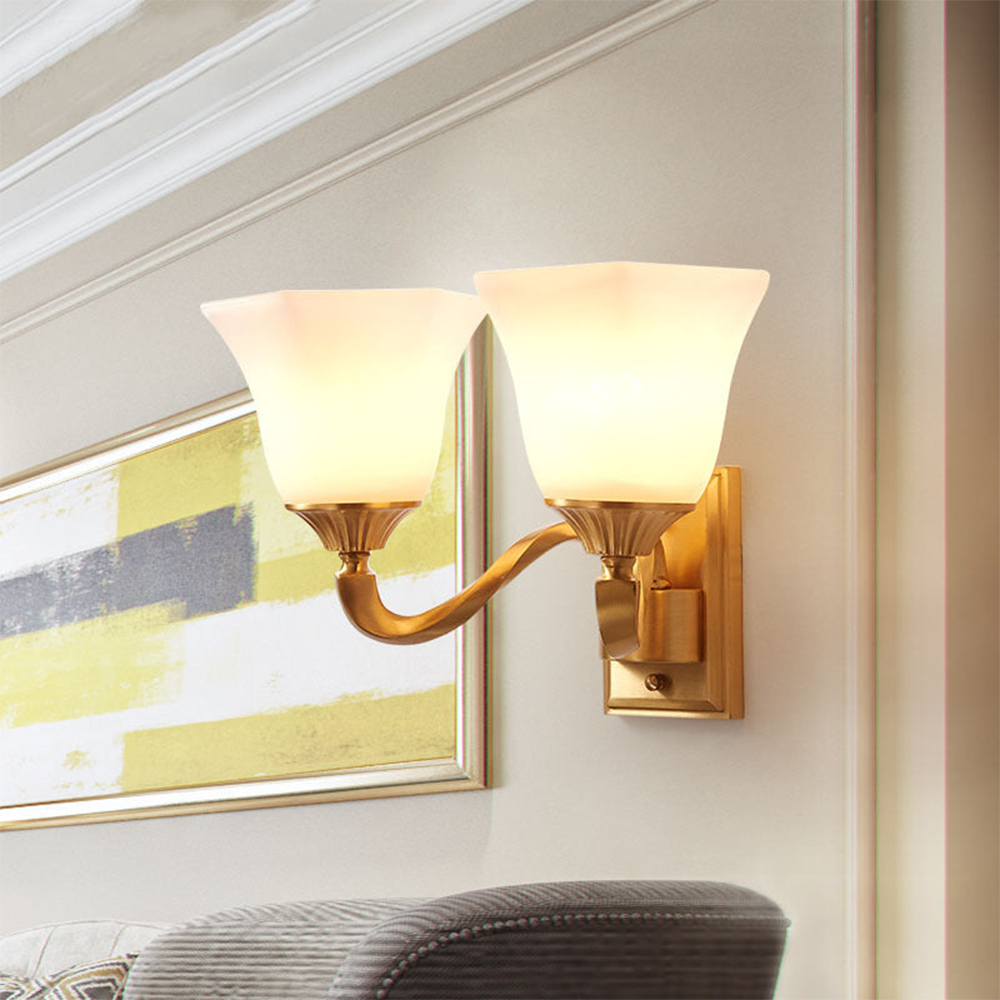 Vintage Brass Wall Sconce 1/2 Lights