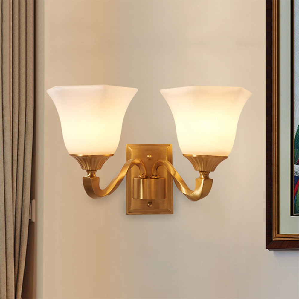 Vintage Brass Wall Sconce 1/2 Lights