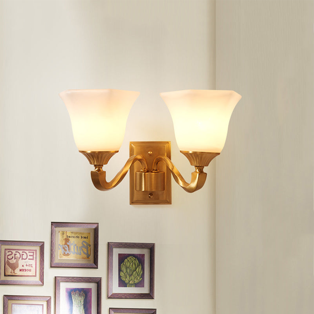 Vintage Brass Wall Sconce 1/2 Lights