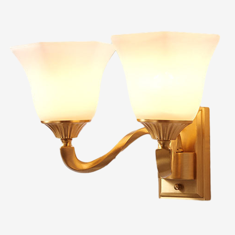 Vintage Brass Wall Sconce 1/2 Lights