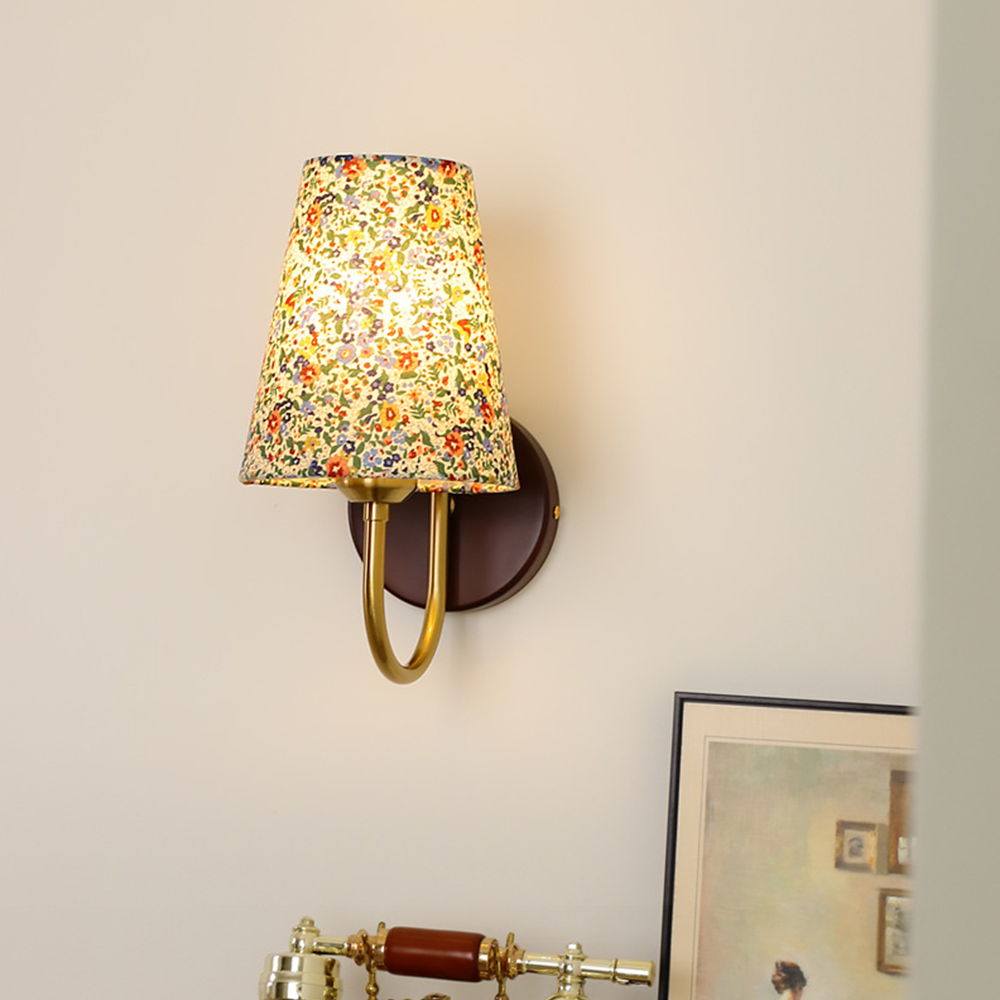 Vintage Floral Wall Sconce