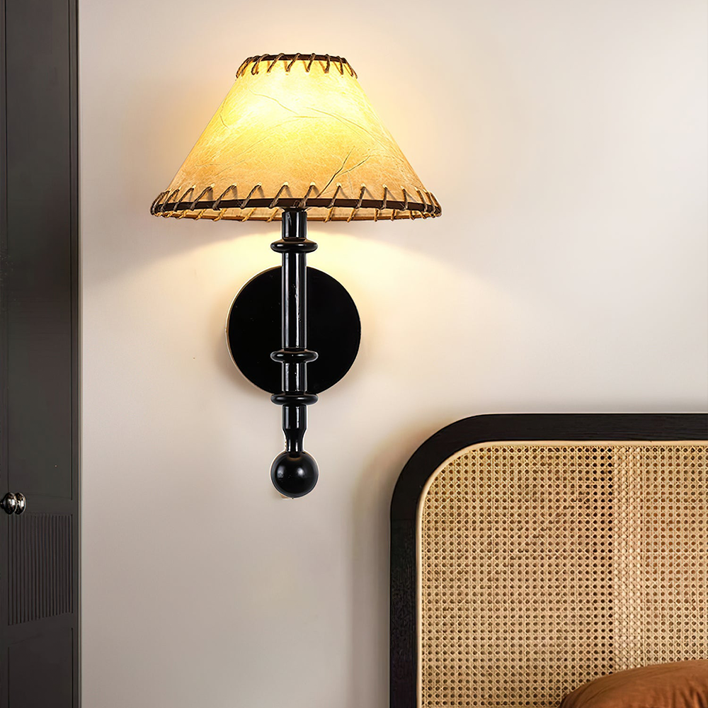 Retro Wood Style Wall Sconce