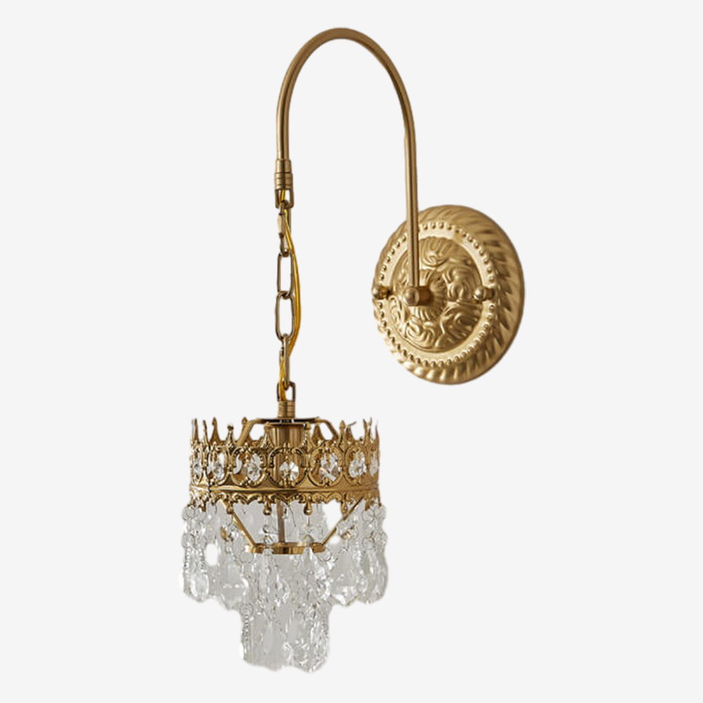 Crystal Crown Wall Sconce