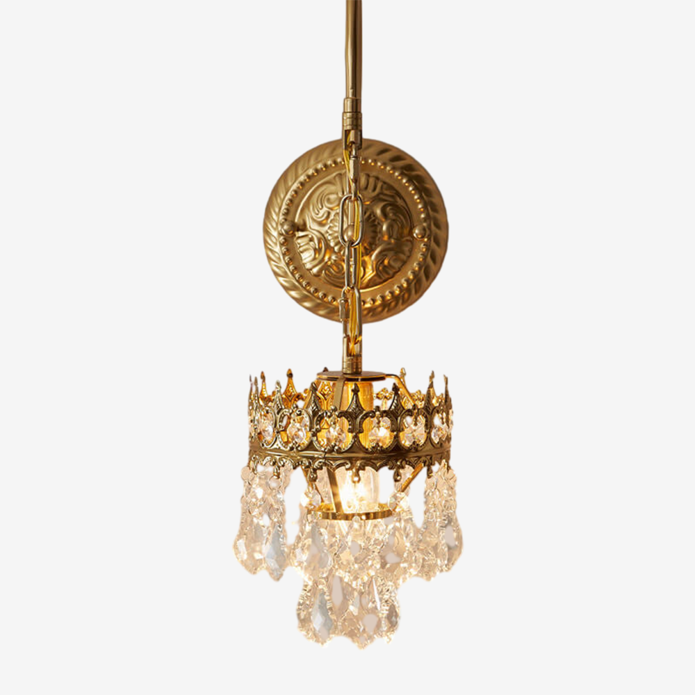 Crystal Crown Wall Sconce