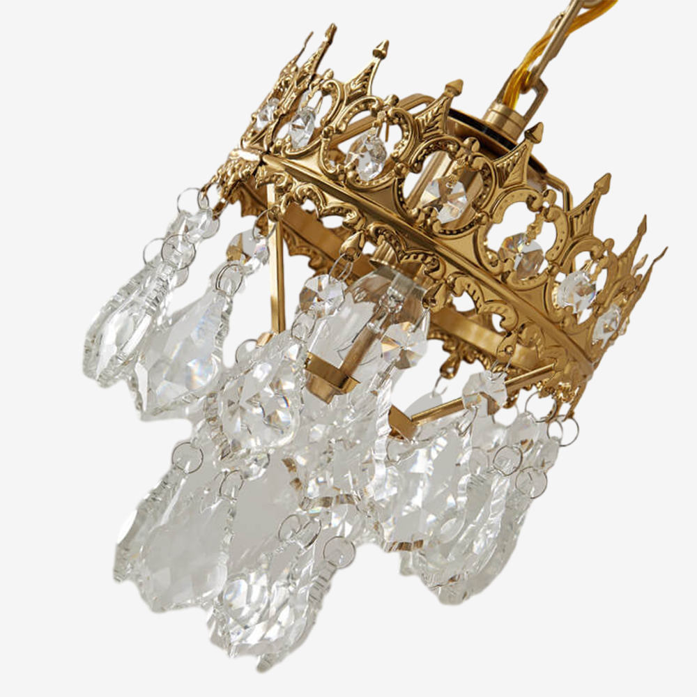 Crystal Crown Wall Sconce