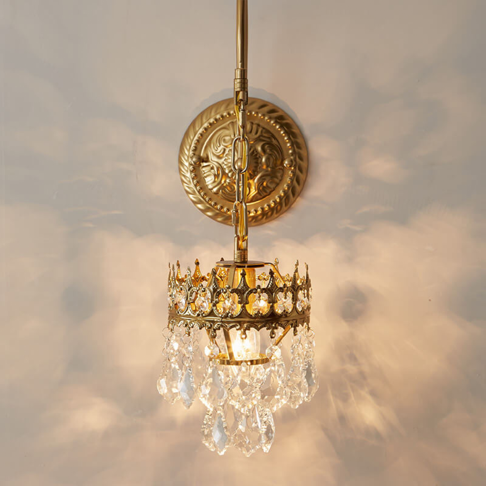 Crystal Crown Wall Sconce
