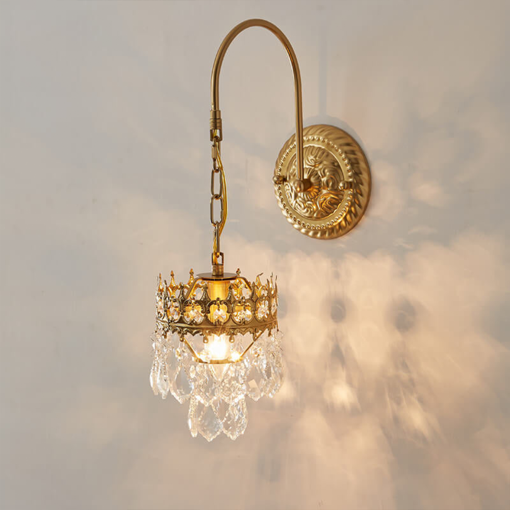 Crystal Crown Wall Sconce
