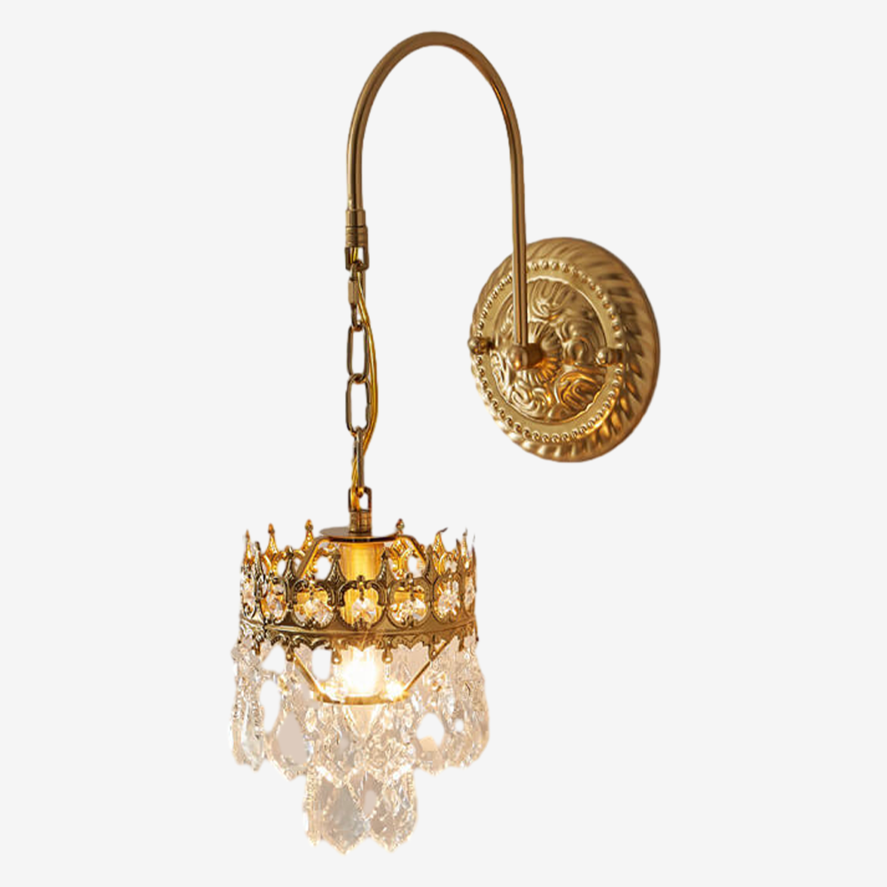 Crystal Crown Wall Sconce