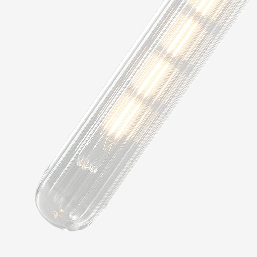 Modern Stripe Glass Brass Wall Sconce