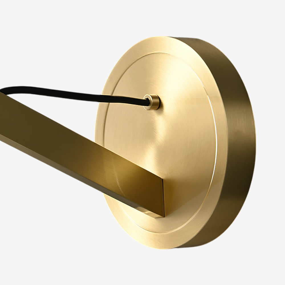Modern Stripe Glass Brass Wall Sconce