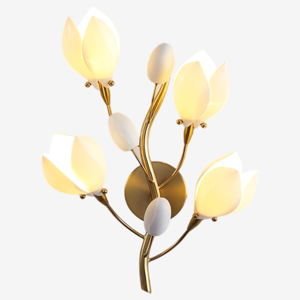 Creative Magnolia Bloom Wall Sconce