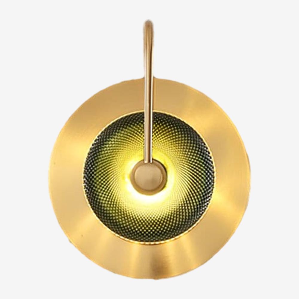 Circular Modern Art Deco Wall Sconce