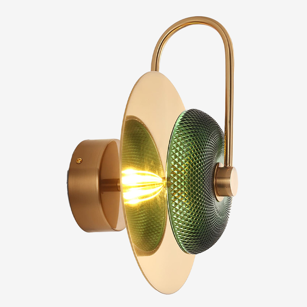 Circular Modern Art Deco Wall Sconce