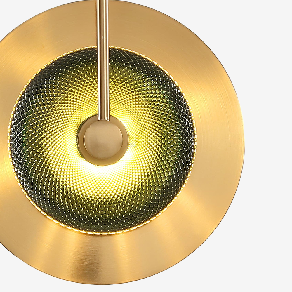 Circular Modern Art Deco Wall Sconce