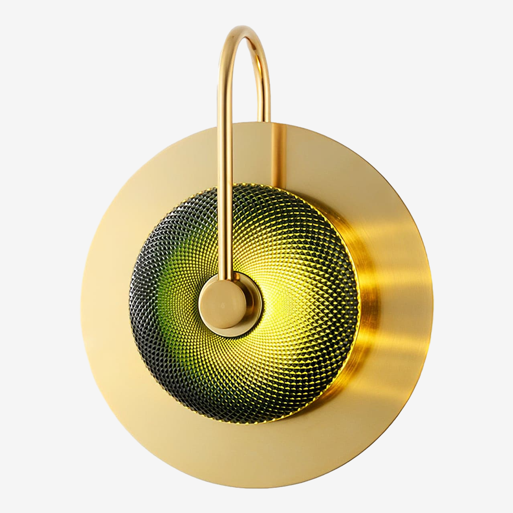 Circular Modern Art Deco Wall Sconce