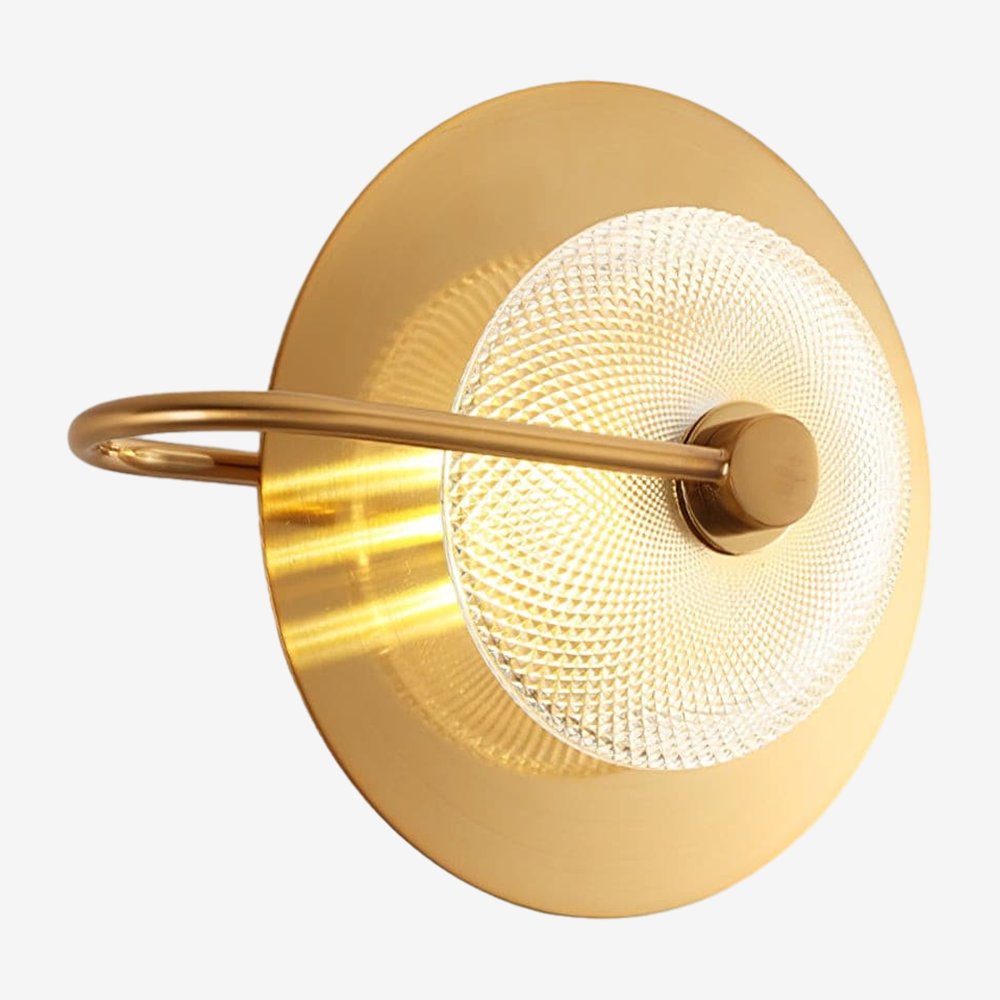 Circular Modern Art Deco Wall Sconce