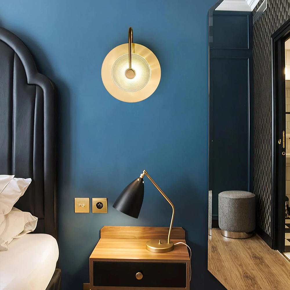 Circular Modern Art Deco Wall Sconce