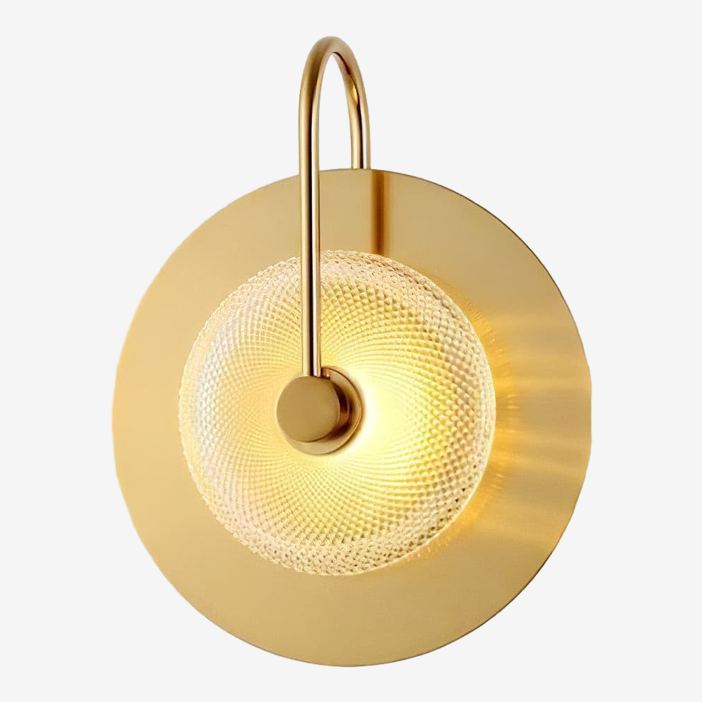 Circular Modern Art Deco Wall Sconce