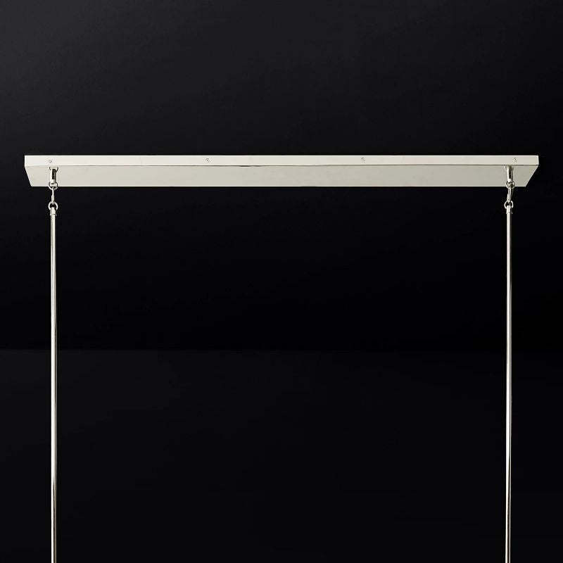 Aosta Glass Linear Chandelier 49"