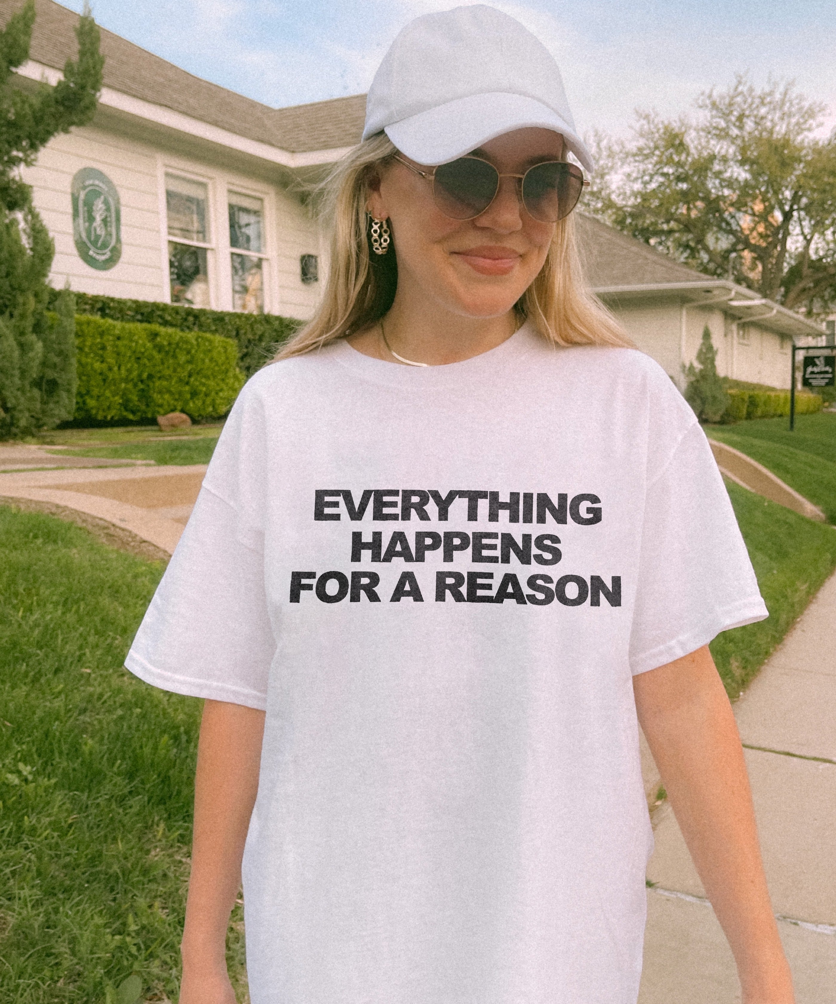 Everything happen for a reason Oversized Unisex T-shirt