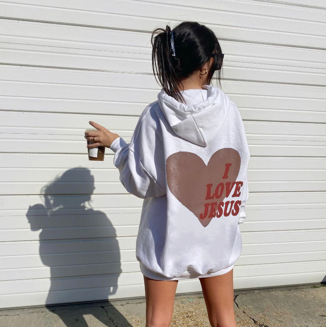 I love jesus top hoodie