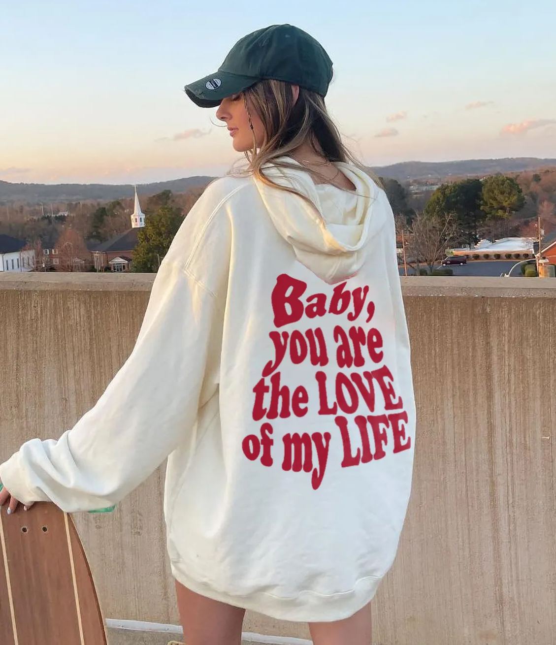 Baby,you're the love of my life  Printed Women's Hoodie