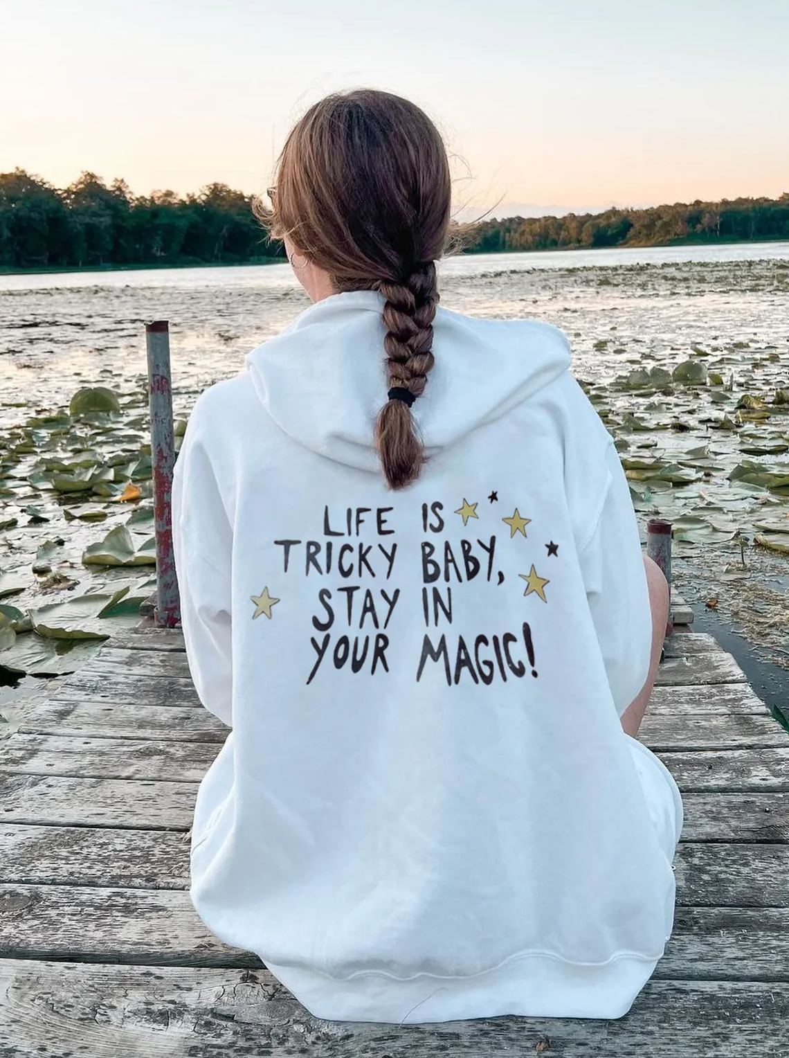 Life is tricky,babe,stay in your magic  Printed Women's Hoodie