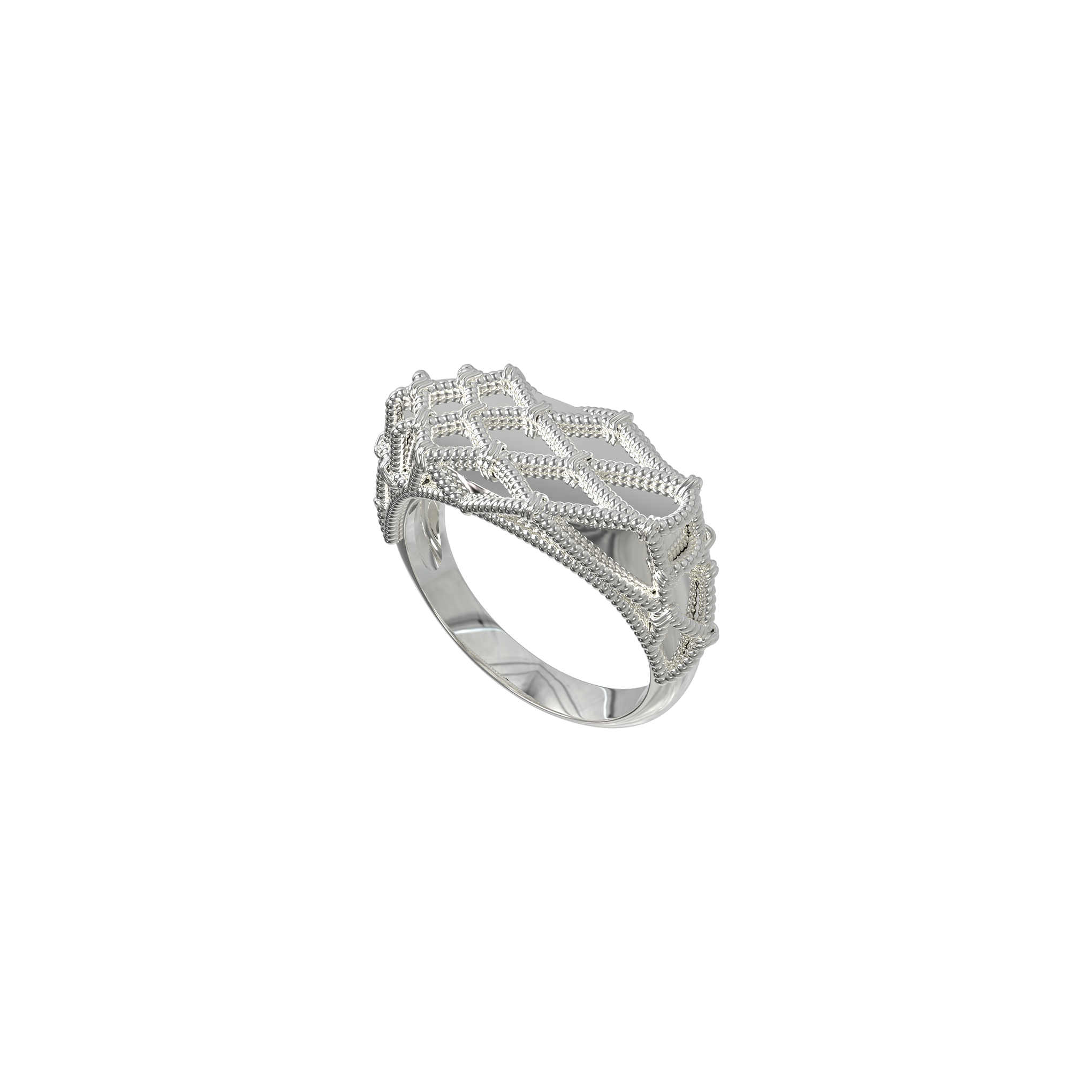 KNOT TWIST STAMPED RING