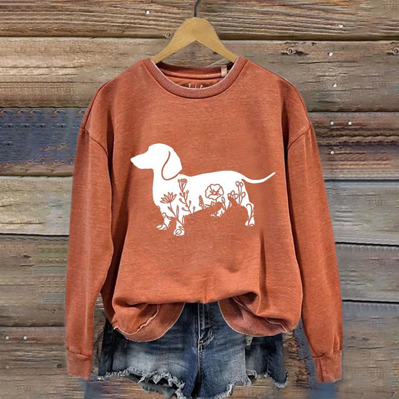 Women's dachshund clearance sweater