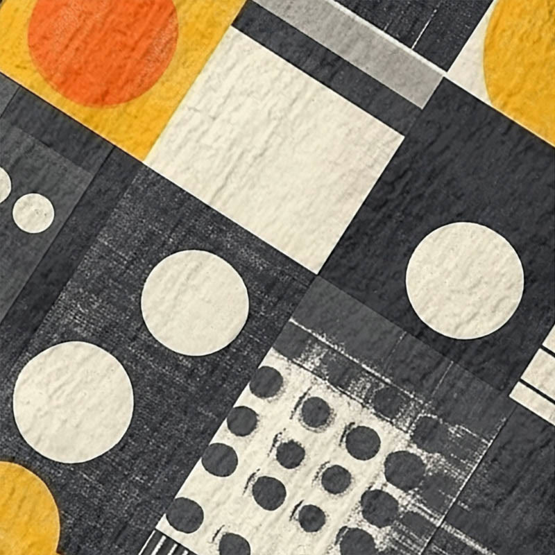 Women's Vintage Geometric Circles Pattern Art Print Dress - image 2