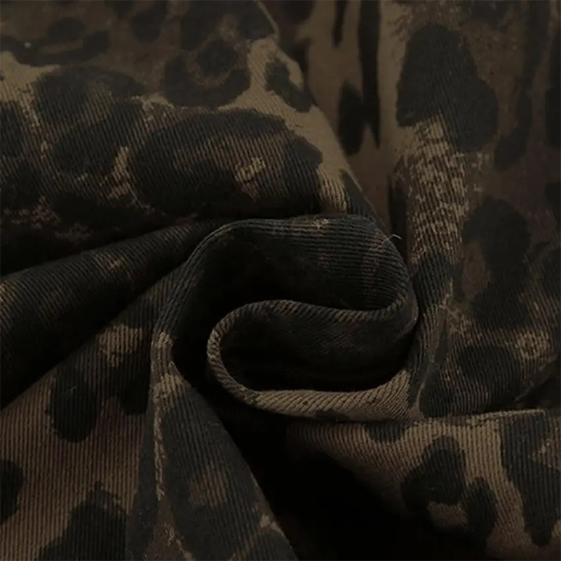 Vintage Leopard Print Classic Button Up Casual Shirt  - image 5