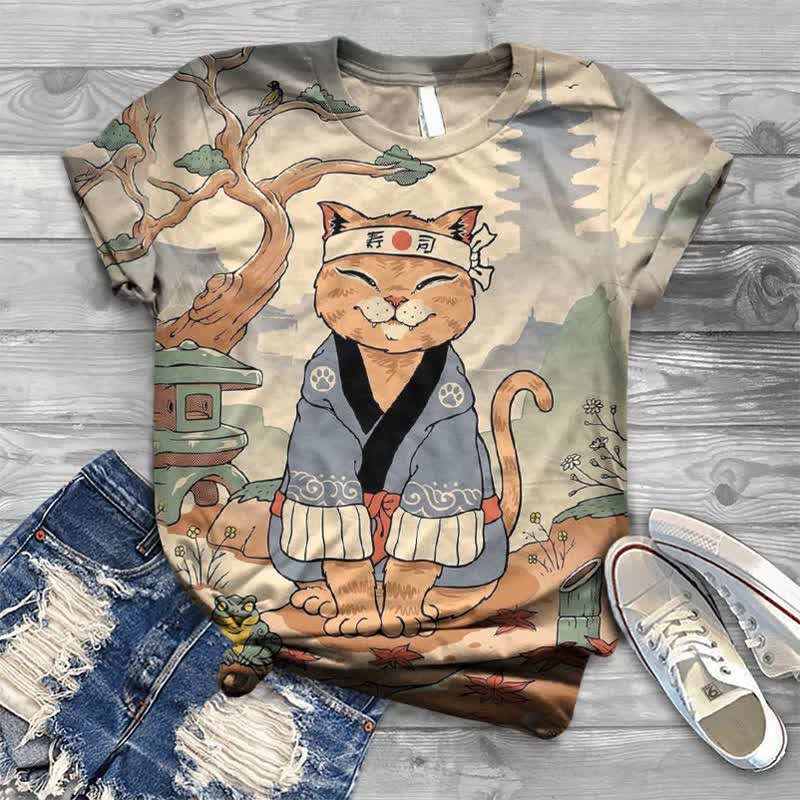 sushi cat t shirt