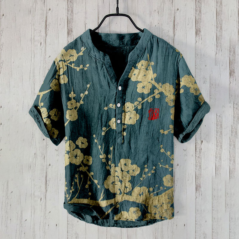 Japanese Plum Blossom Art Print Shirt