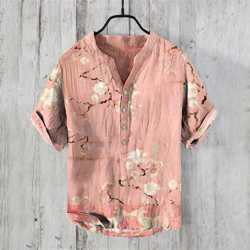 Japanese Cherry Blossom Art Print Cozy Shirt