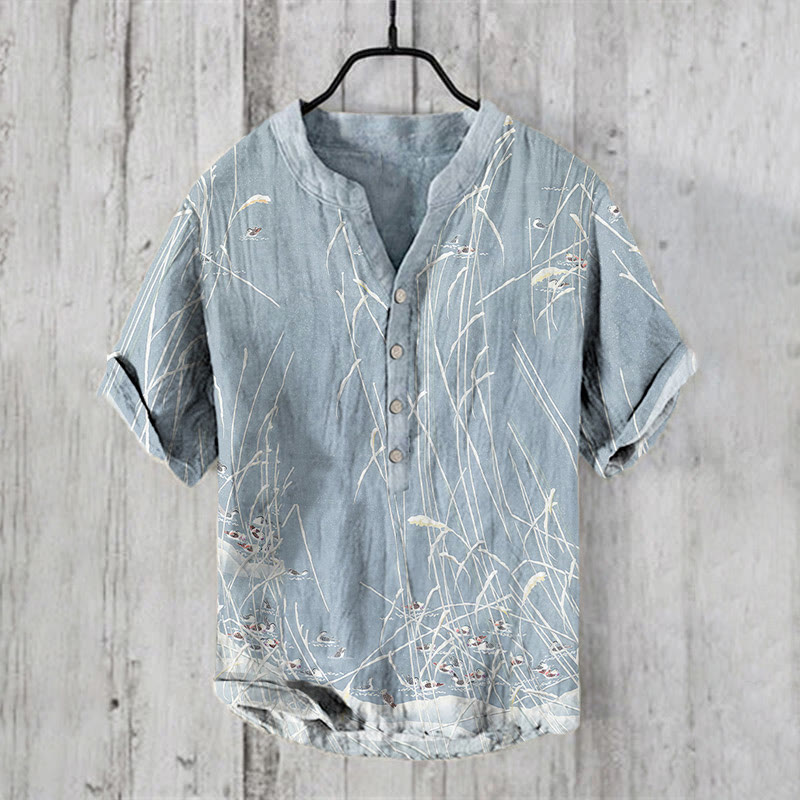 Japanese Art Print Cozy Shirt