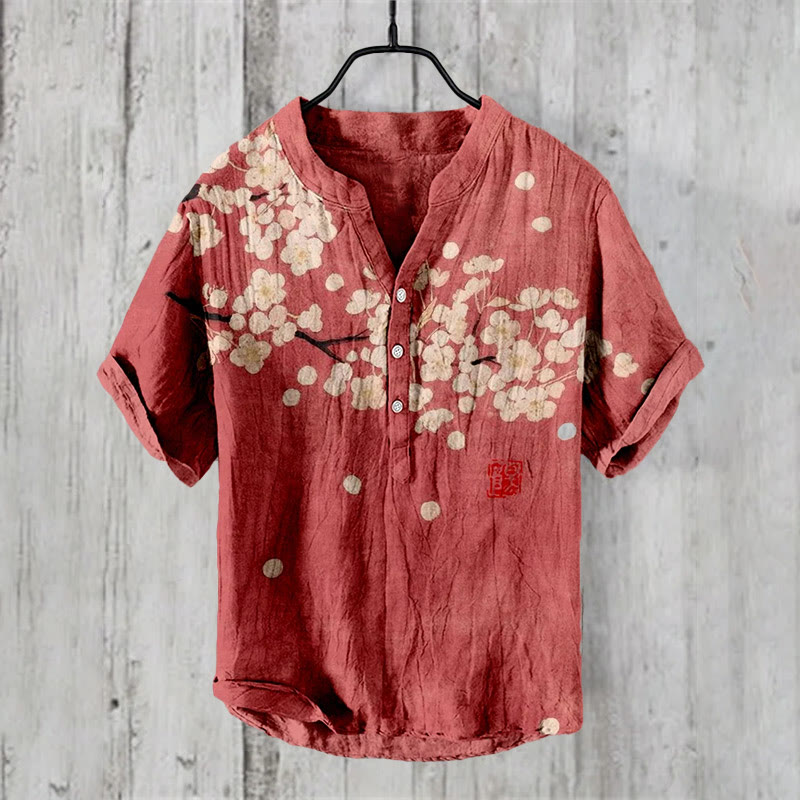 Plum Blossom Art Print Shirt