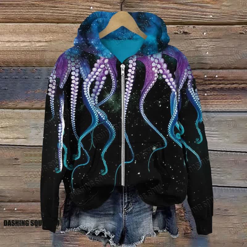 Octopus galaxy hoodie deals