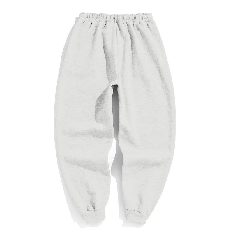 100% Cotton Solid Color Leggings Casual Fleece Sweatpants - image 18