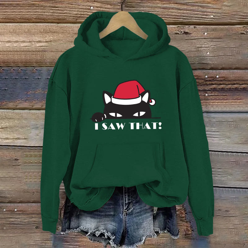 100% Cotton I Saw That! Christian Print Women's Hoodie - Green - 2XL - image 2