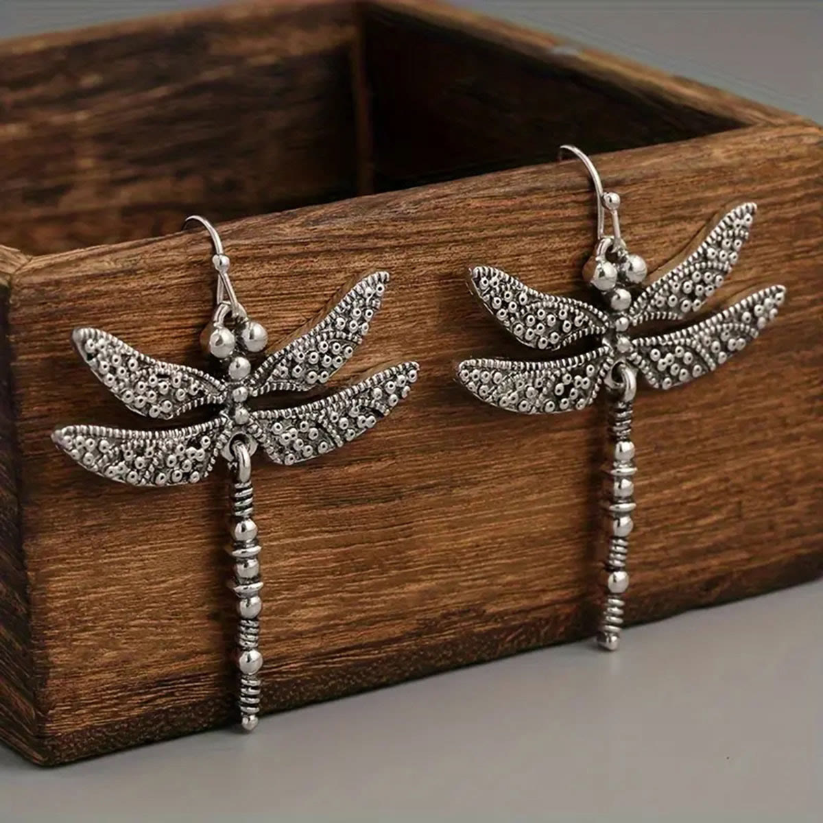 Vintage Dragonfly Earrings - image 2