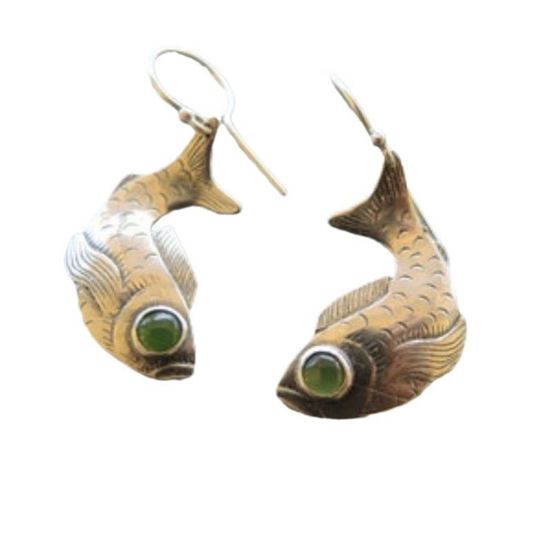 Vintage Fish Earrings - image 2