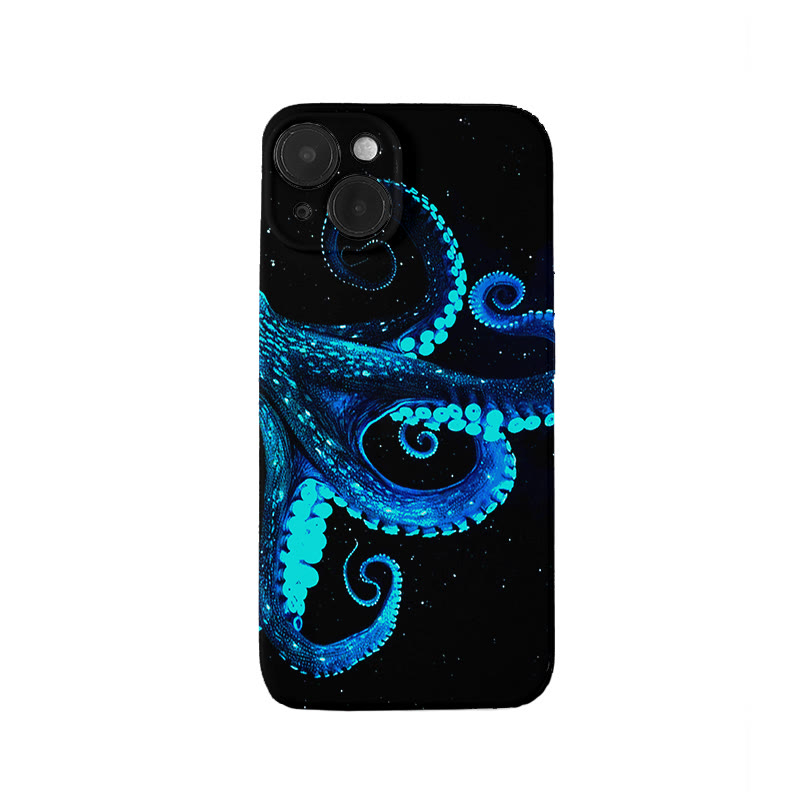 Three-dimensional Creative Octopus Print Phone Case - Black - iPhone 16 Pro Max - image 1