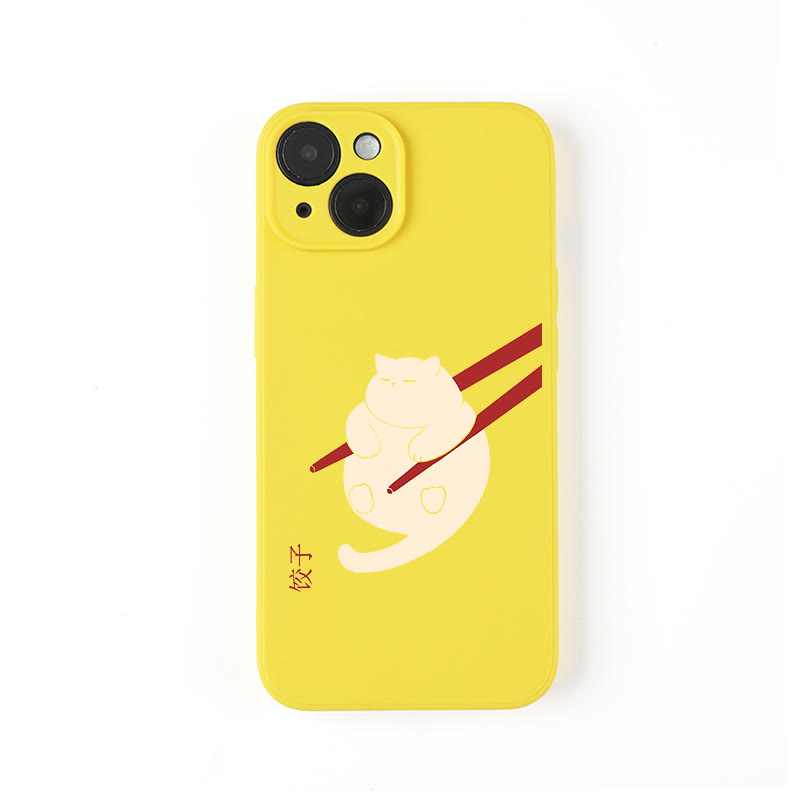 Cat Dumpling Art Print Phone Case - Yellow - iPhone 16 Pro Max - image 4