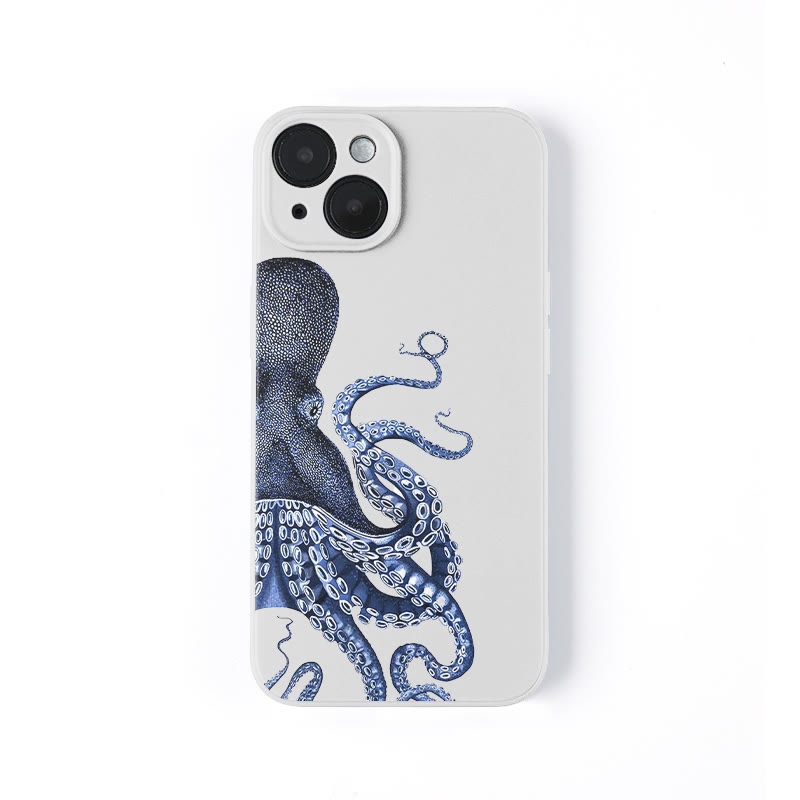 Japanese Art Octopus Print Phone Case - White - iPhone 16 Pro Max - image 1