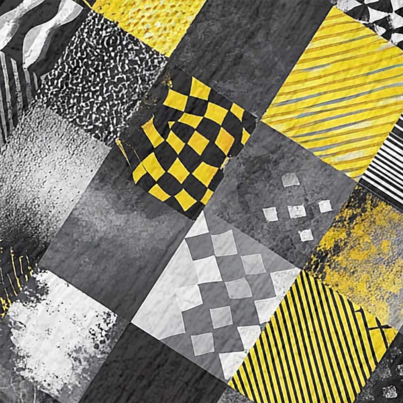 Women's Vintage Geometric Striped & Checked Pattern Art Print Dress - image 2