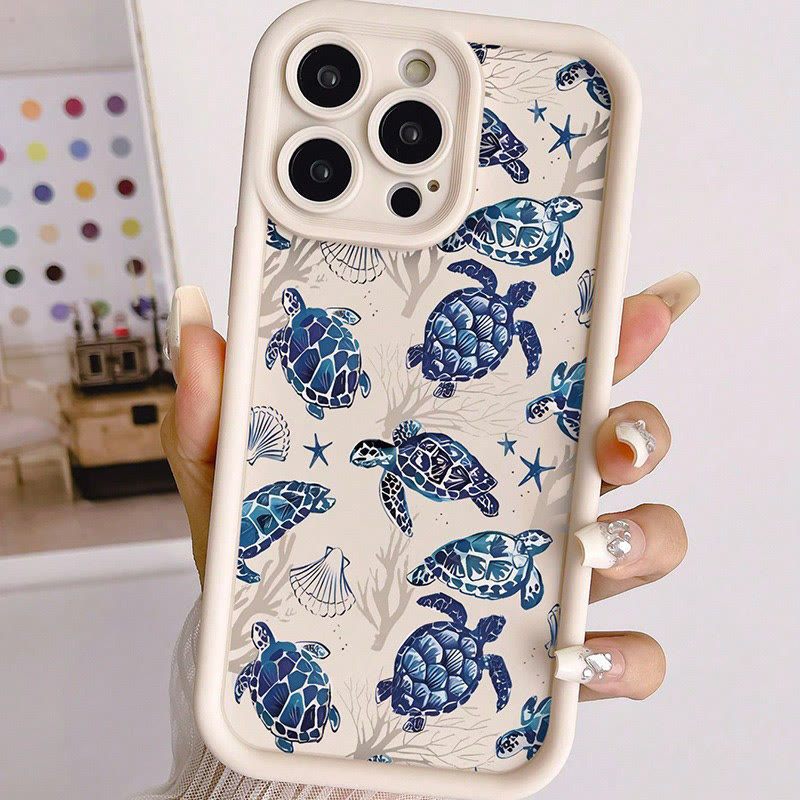 Turtle Print Phone Case - White - iPhone 16 Pro Max - image 1