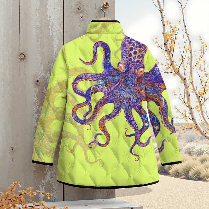 Unique Exquisite Octopus Pattern Art Print Outerwear Jackets - image 10