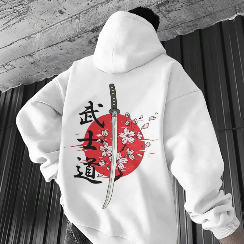  Men's Japanese Samurai Sword Patterns Print Hoodie - image 3