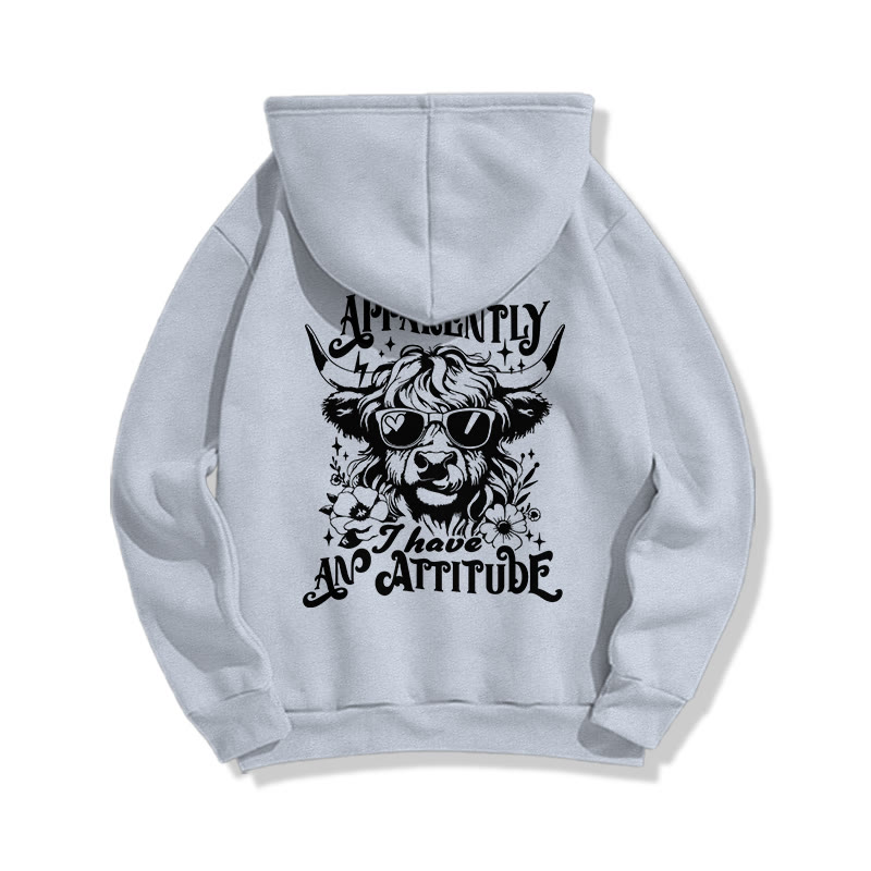 Vintage Cool Highland Cattle Print Hoodie - image 8